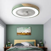 Moderne trådløst LED-loftlys med ventilator til stuer og soveværelser Slankt hjemmeligt belysning