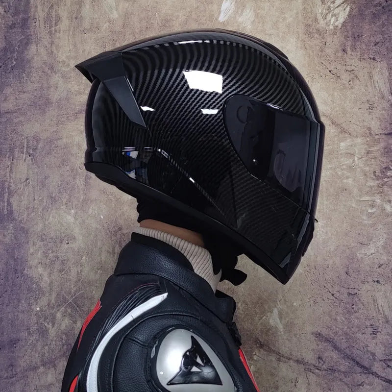 Full Face Racing Helmets Winter Warm Double Visor Motorcycle Helmet Motorbike Sports helmet LVS-701 13