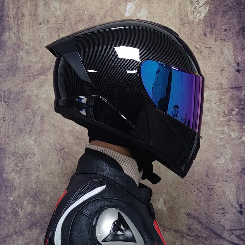 Full Face Racing Helmets Winter Warm Double Visor Motorcycle Helmet Motorbike Sports helmet LVS-701 14
