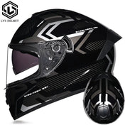 Full Face Racing Helmets Winter Warm Double Visor Motorcycle Helmet Motorbike Sports helmet LVS-701 16