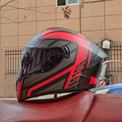 Full Face Racing Helmets Winter Warm Double Visor Motorcycle Helmet Motorbike Sports helmet LVS-701 6