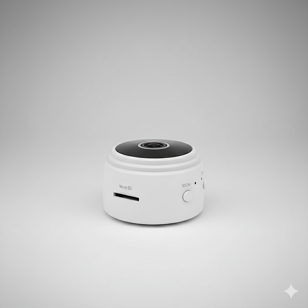 NovaView מצלמת מיני קומפקטית 1080p עם ראיית לילה ושליטה באפליקציה לניטור ביתי קל