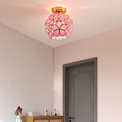 Variant image for Glass Flower Ceiling Lamp | Elegant Ceiling Light Fixture | Modern Flush Mount Ceiling Light | Decorative Home Lighting | Stylish Ceiling Lights - Zardee-3