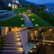Ground-Embedded Solar Lights | Stainless Steel Solar Garden Lights | Solar Lights Outdoor | LED Pathway Lighting | Weatherproof Landscape Lights - Zardee-6