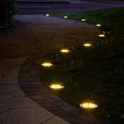 Ground-Embedded Solar Lights | Stainless Steel Solar Garden Lights | Solar Lights Outdoor | LED Pathway Lighting | Weatherproof Landscape Lights - Zardee-4