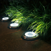 Ground-Embedded Solar Lights | Stainless Steel Solar Garden Lights | Solar Lights Outdoor | LED Pathway Lighting | Weatherproof Landscape Lights - Zardee-1