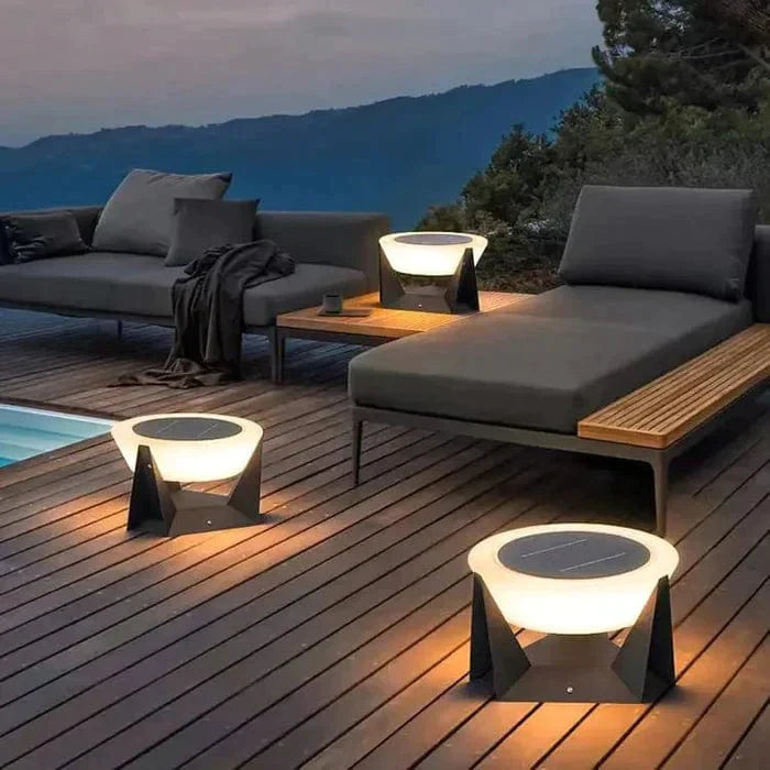 Outdoor Solar Lamp | Waterproof Garden Lights | Elegant LED Outdoor Lights | Solar Garden Lighting Fixture | Modern Pathway Light - Zardee-2