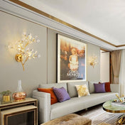 SylvanGlow Nature Inspired LED Wall Lamp With Delicately Crafted Metal Branch And Soft Ambient Glow