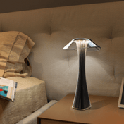 LED Diamond Table Lamp | Modern Cordless Light | Adjustable Brightness Bedside Lamp | USB Rechargeable Desk Lamp | Elegant Home Decor - Zardee 5