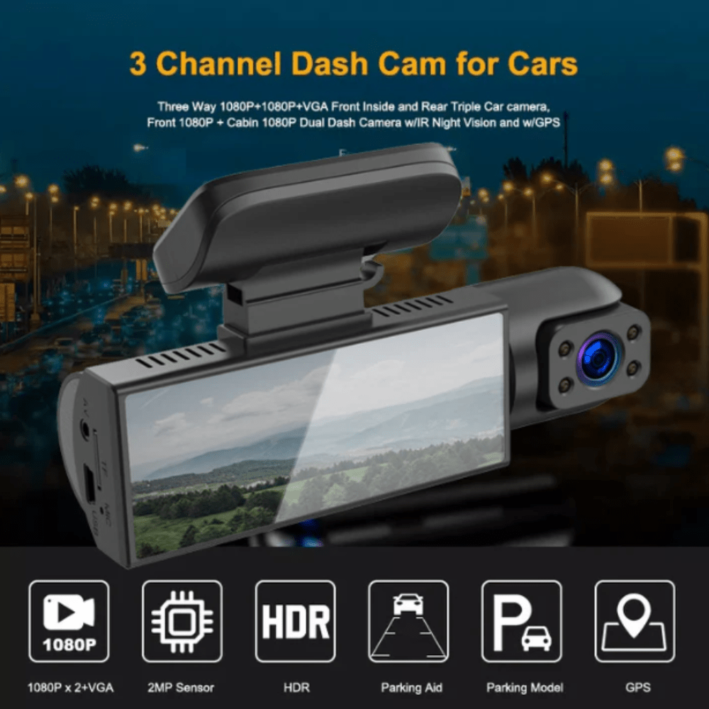 HD Dual Lens Dash Cam for Car with 1080P Front and Rear Recording - Best Dashcam for Enhanced Road Safety 4