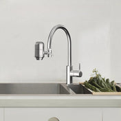 Stainless Steel Faucet Water Filter Purifier System, NSF Certified, Reduces Lead, Chlorine, and Bad Taste for Kitchen