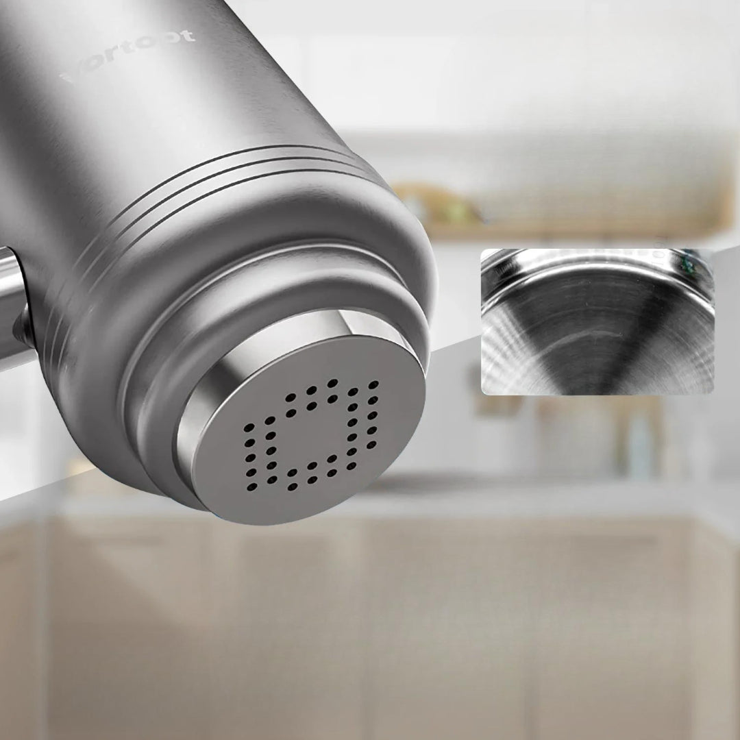 Stainless Steel Faucet Water Filter Purifier System, NSF Certified, Reduces Lead, Chlorine, and Bad Taste for Kitchen