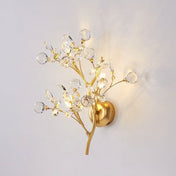 SylvanGlow Nature Inspired LED Wall Lamp With Delicately Crafted Metal Branch And Soft Ambient Glow