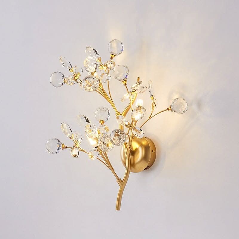 SylvanGlow Nature Inspired LED Wall Lamp With Delicately Crafted Metal Branch And Soft Ambient Glow