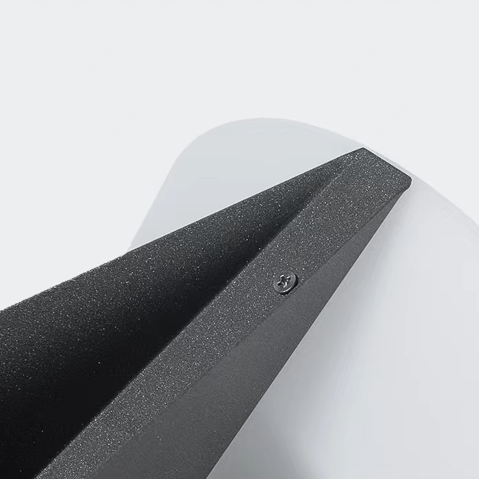 Solsort Have Lampe med Firkantet Hus og Hvid Top til Udendørs Brug i Haveområder