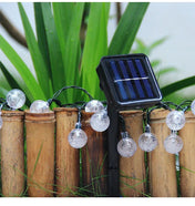 Solar LED Outdoor Globe Bulb String Lights For Patios, Gardens, And Walkways, Decorative Outdoor Lighting