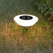 Runde LED-sti-lys med solenergi til udendørs haver og gangstier langs kanter og indkørsler
