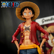 Hot 28cm  One Piece Anime Figure Confident Smiley Luffy Three Form Face Changing Doll Action Figurine Model Toys  Kits 1