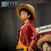 Hot 28cm  One Piece Anime Figure Confident Smiley Luffy Three Form Face Changing Doll Action Figurine Model Toys  Kits 2