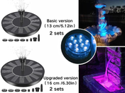 🔥Hot Sales 56% OFF🔥Solar Fountain, Solar Powered Bird Bath Fountain Pump with 4 Nozzles 1.4W Solar Panel Kit Water Pump, Outdoor Watering Submersible Pump for Pond, Pool, Garden, Fish Tank 13