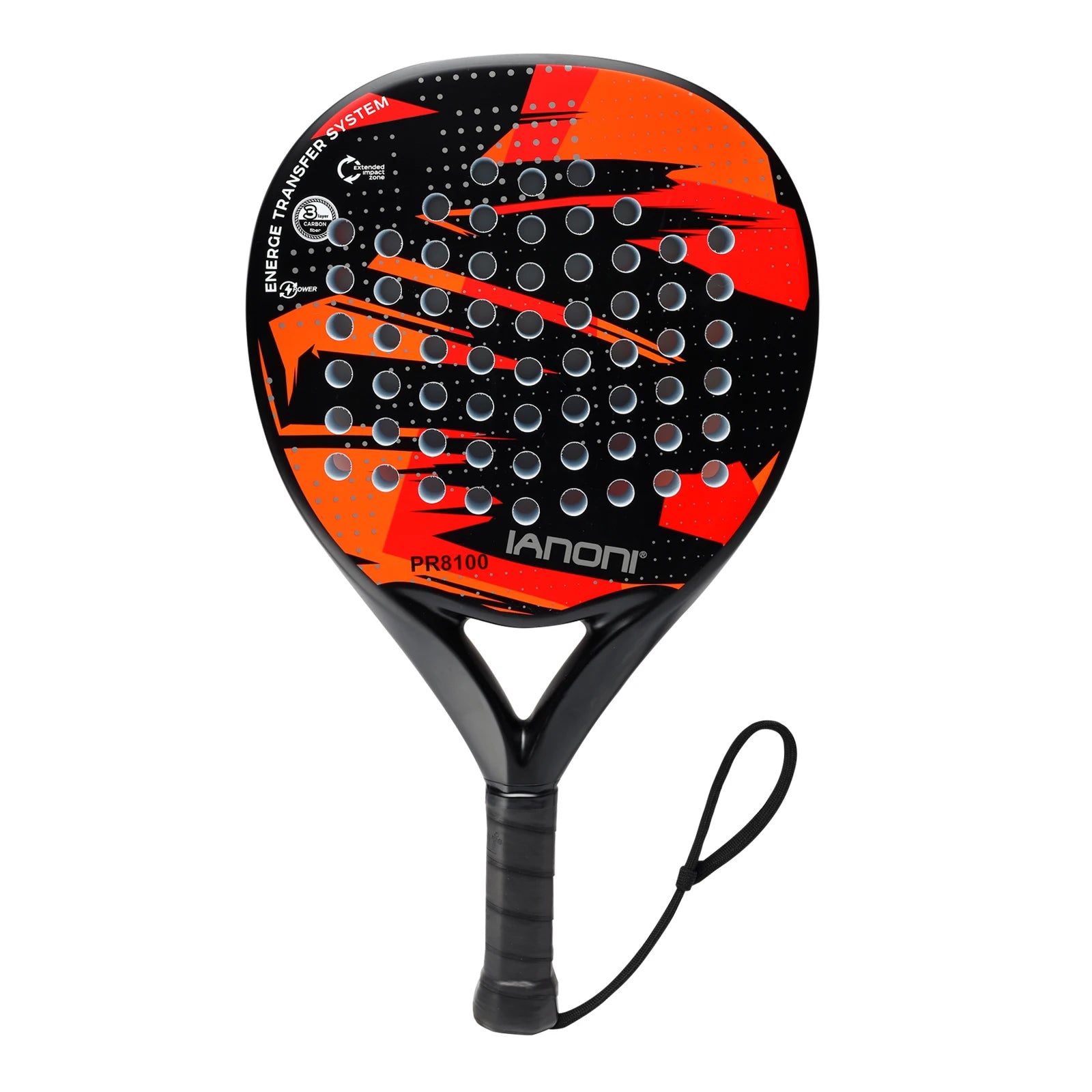 IANONI Padel Racket Carbon Fiber Surface with EVA Memory Flex Foam Core Padel Tennis Racquets Lightweight 0