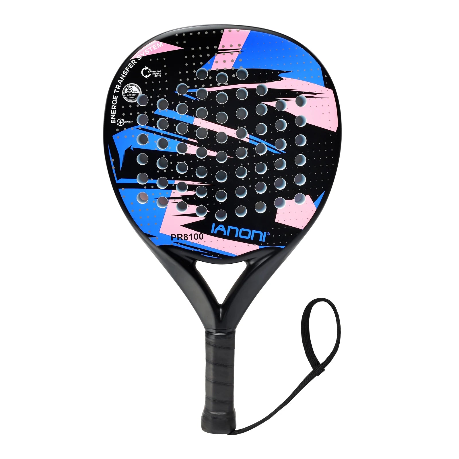 IANONI Padel Racket Carbon Fiber Surface with EVA Memory Flex Foam Core Padel Tennis Racquets Lightweight 1