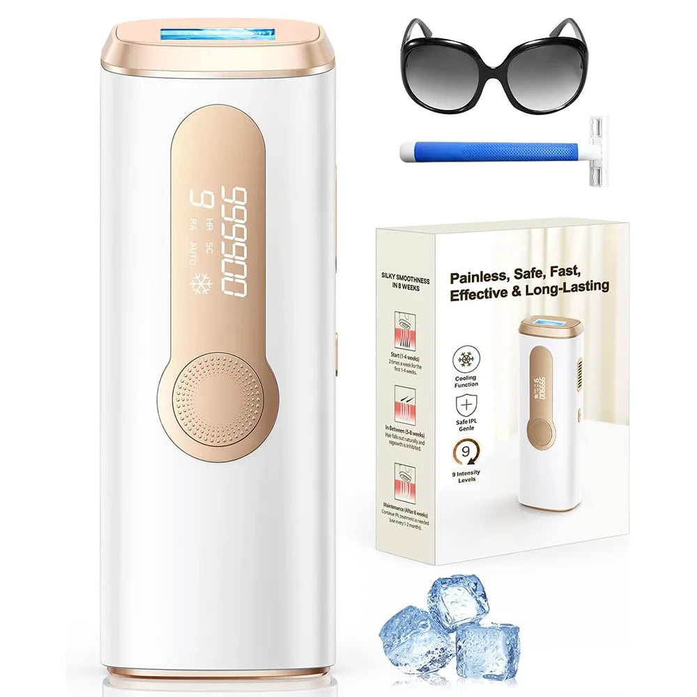 IPL Laser Hair Removal Device Ice-Cooling 3 in 1 Painless 16J Photoepilator Permanent Whole Body Home Treament For Men and Women 13