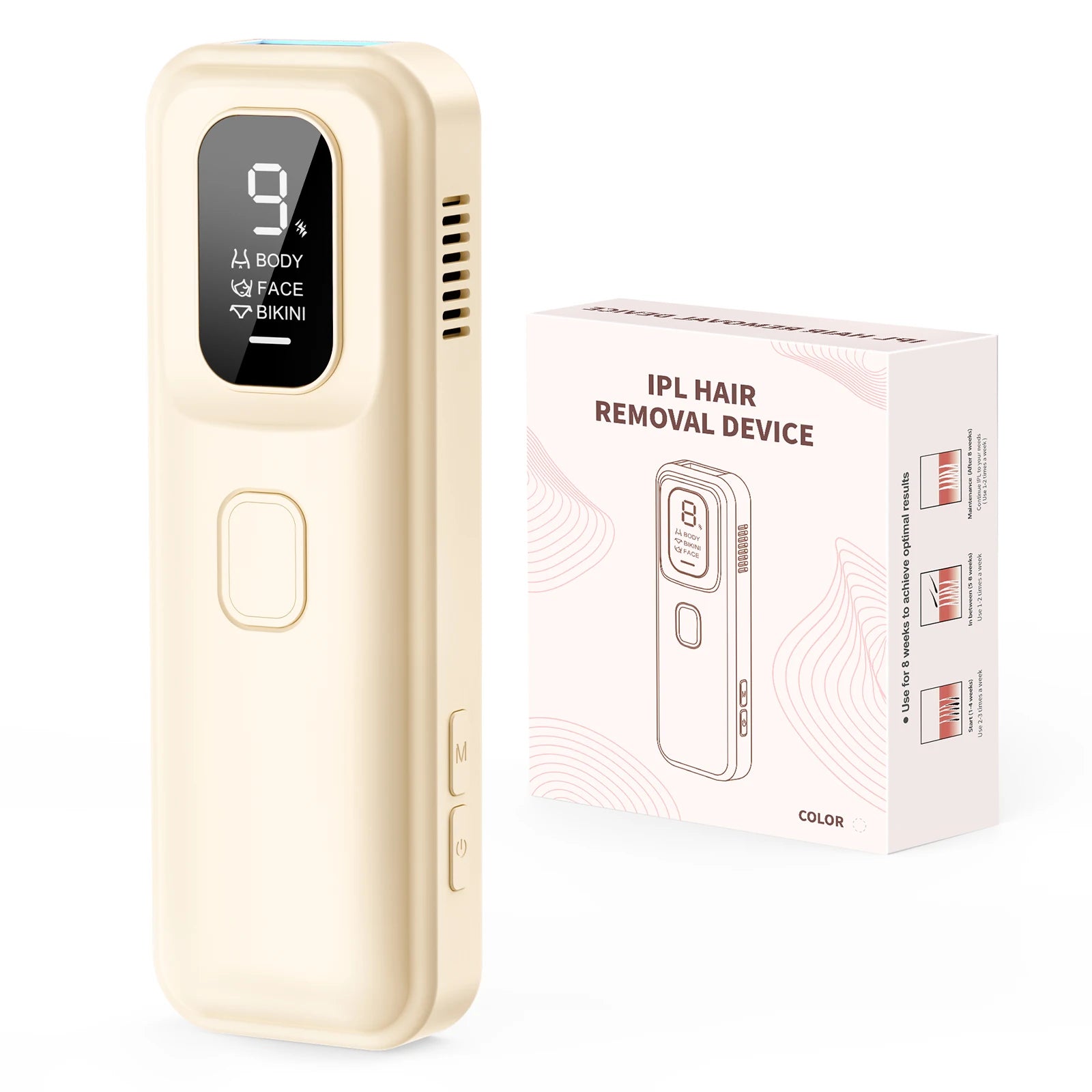 IPL Laser Hair Removal Device Ice-Cooling 3 in 1 Painless 16J Photoepilator Permanent Whole Body Home Treament For Men and Women 7