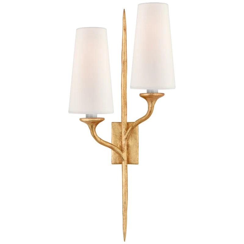Variant image for Iberia Wall Sconce | Elegant Indoor Wall Lights | Organic Design Wall Lamp | Aged Brass Light Fixture | Dimmable LED Compatible - Zardee-5
