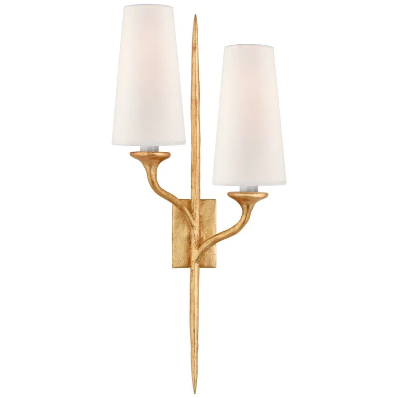 Variant image for Iberia Wall Sconce | Elegant Indoor Wall Lights | Organic Design Wall Lamp | Aged Brass Light Fixture | Dimmable LED Compatible - Zardee-3