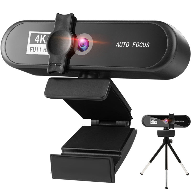 Northcrest Tech 4K konferencia PC webkamera beépített autofókusszal, mikrofonnal és adatvédelmi takarással