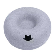 Interactive Round Small Cat Tunnel Nest Felt Kittens Bed House Scratcher Cat Donut Sleeping Pet Toy for Cats 8