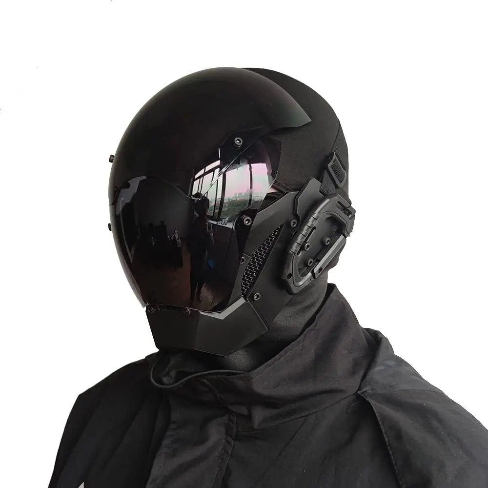 JAUPTO Cyberpunk Mask Playing Cosplay Robocop of the Future Futuristic Cool Standard Model Science Fiction for Halloween Party 1