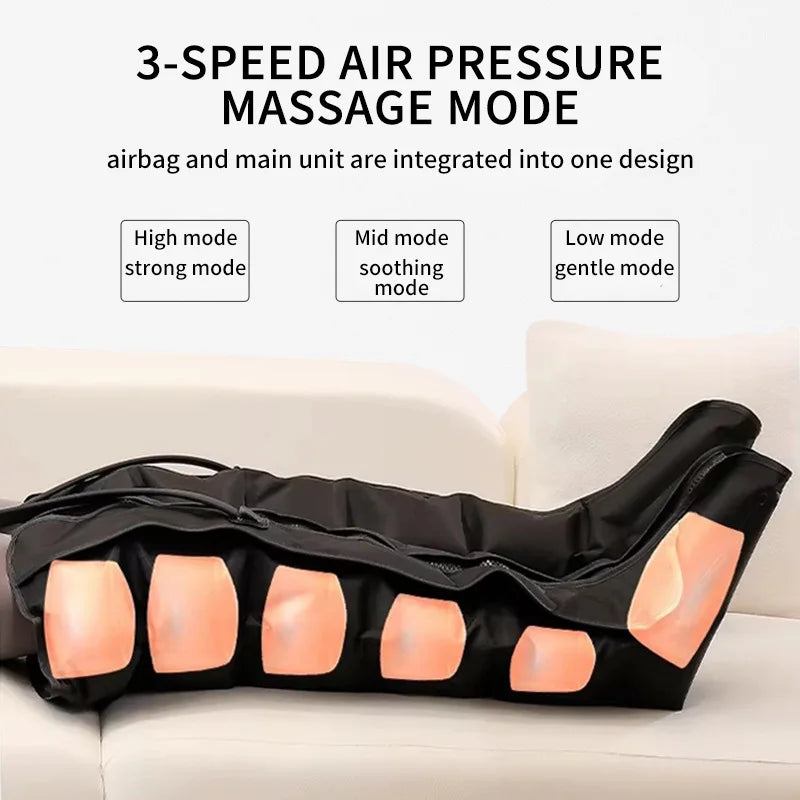 JinKairui Electric Pneumatic Leg Massager Extended Version for Deep Relaxation of Thighs, Calves and Feet with Remote Control 1
