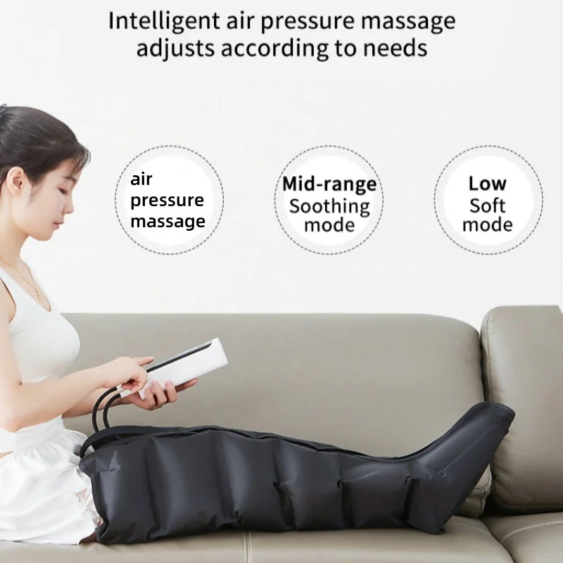 JinKairui Electric Pneumatic Leg Massager Extended Version for Deep Relaxation of Thighs, Calves and Feet with Remote Control 3