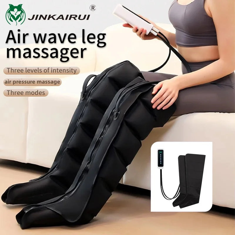 JinKairui Electric Pneumatic Leg Massager Extended Version for Deep Relaxation of Thighs, Calves and Feet with Remote Control 6