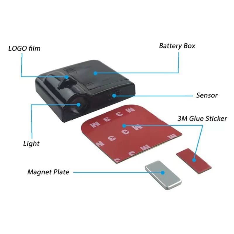 NovaGlide Wireless LED Car Door Projector Light For Brand Logo Projection On Vehicle Doors