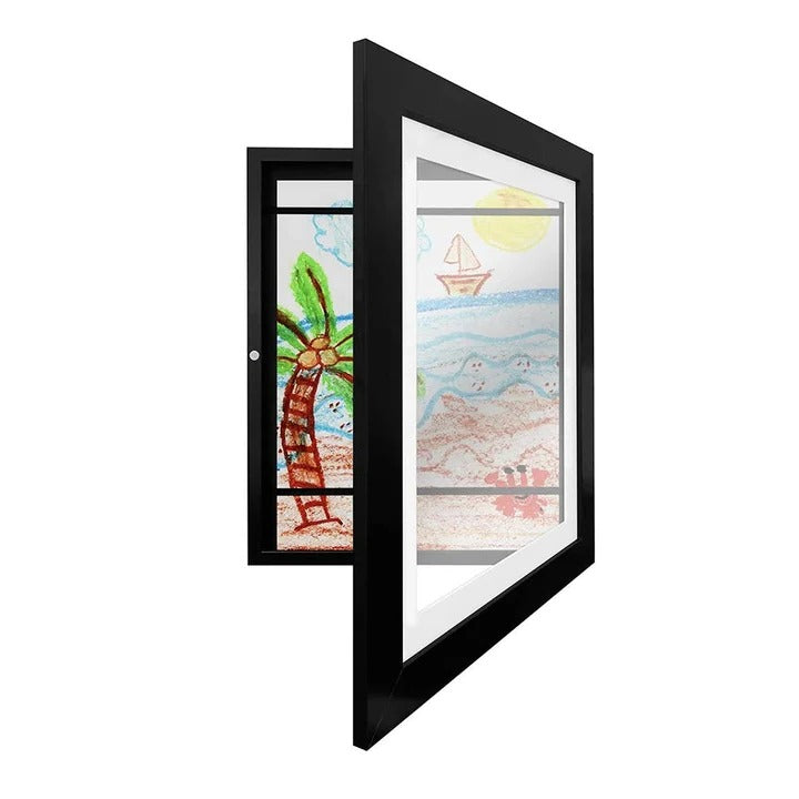Kids Artwork Frame with Storage for 150 Drawings 1