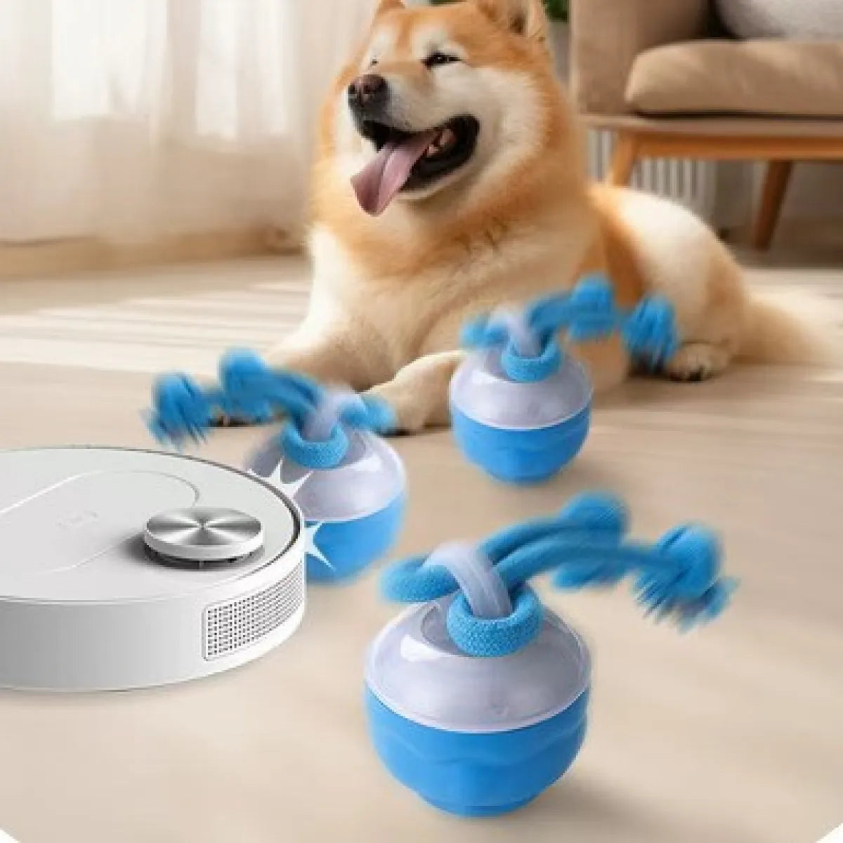 KivoBall — Interactive Bite-Resistant Rolling Dog Toy for Active Play 0
