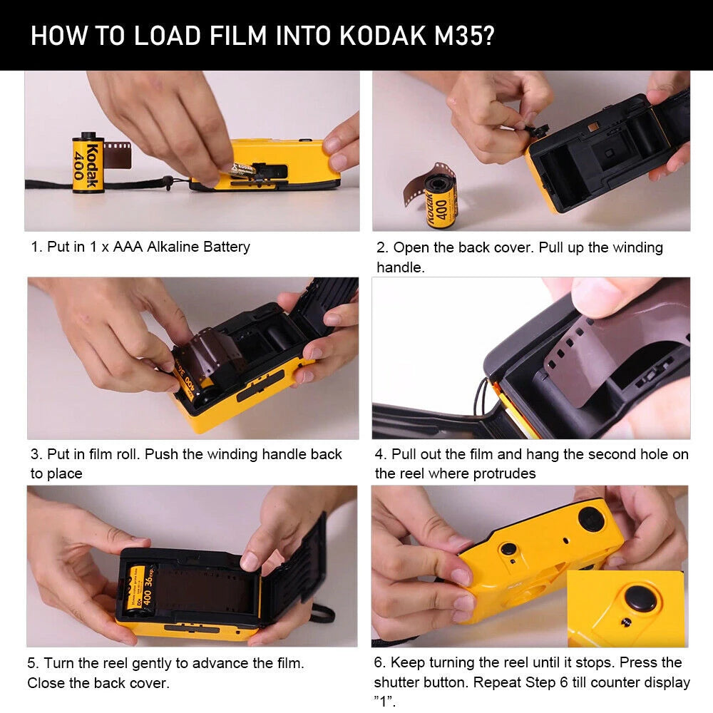 Kodak M35 Film Camera Non-Disposable Original Retro Film Machine Manual Replaceable Reusable Film Camera With Flash Function 1