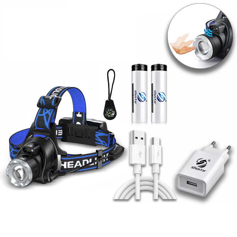 Lampe frontale LED ApexLite pour pêche et camping, lampe étanche ultra lumineuse, lampe de camping