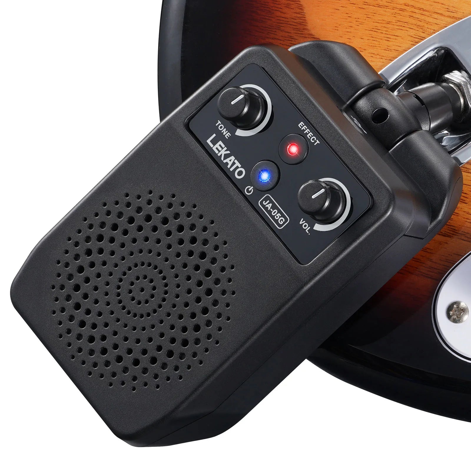 LEKATO Electric Guitars Amplifier Guitar Speaker Voice Adjustment Portable Plug-in Speaker Clean Distortion Overdrive Reverb 2