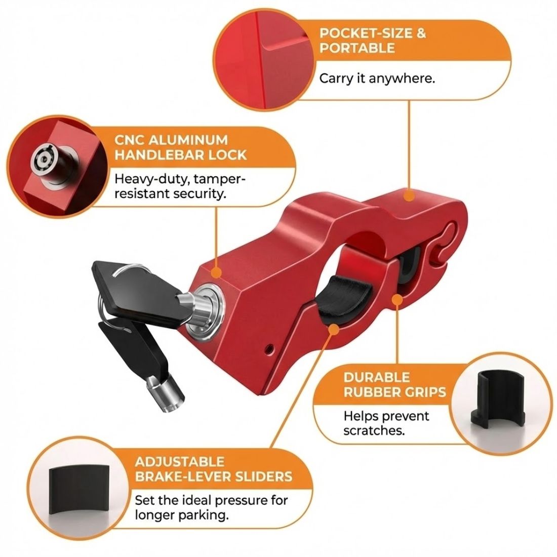 LockMaster Handlebar Lock 6