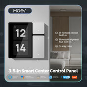 MOES Tuya WiFi Smart Control Panel 3.5" Touch Screen, 3 Relays & Buttons, IR Remote, Bluetooth Sigmesh Hub, Home Automation 0