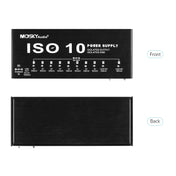 MOSKY ISO-10 Guitar Effect Pedal Power Supply 10 Isolated DC Outputs/ 5V USB Output for 9V 12V 18V Protection Guitar Accessories 3