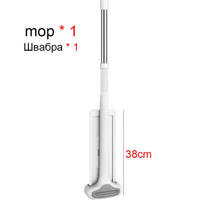 Magic Self-Cleaning Squeeze Mop Microfiber Spin And Go Flat Mop For Washing Floor Home Cleaning Tool Bathroom Accessories Set 12