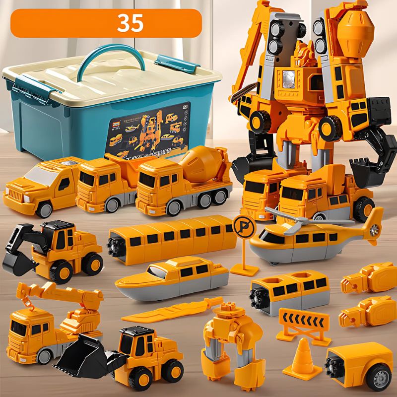 Magnetic Transform Engineering Car Toy 3