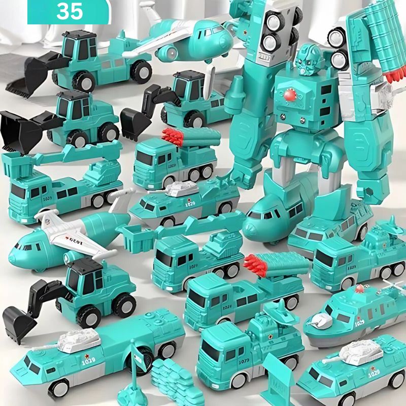 Magnetic Transform Engineering Car Toy 8