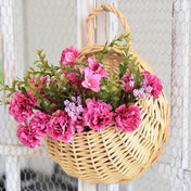 New Leaf Haven Handwoven Hanging Basket Natural Wicker Design For Plants Home Decor For Indoor Plant Displays