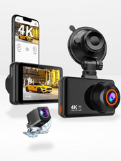 Marcherelle™ – Car Dashboard Camera 4K – Night Vision, Wireless Network & 24-Hour Parking Monitoring 1